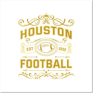 Vintage Houston Football Posters and Art